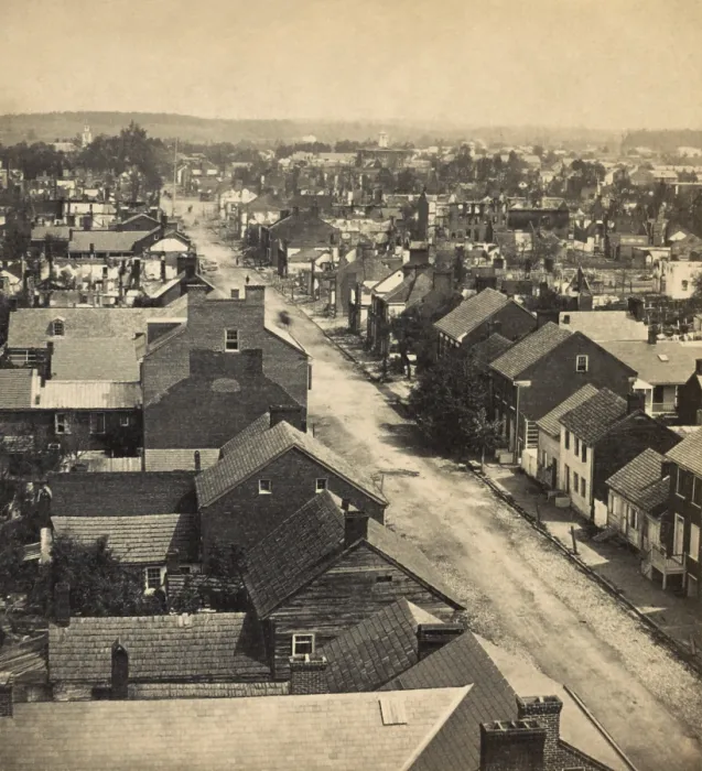 Framed Print : View of the ruins of Chambersburg, Pennsylvania, after its invasion by Confederate force commanded by Gen. John McCauslan Framed Print : View of the ruins of Chambersburg, Pennsylvania, after its invasion by Confederate force commanded by Gen. John McCauslan