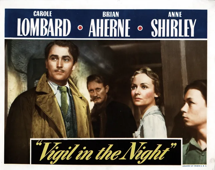 Framed Print : VIGIL IN THE NIGHT, from left, Brian Ahearne, Carole Lombard, 1940 Framed Print : VIGIL IN THE NIGHT, from left, Brian Ahearne, Carole Lombard, 1940