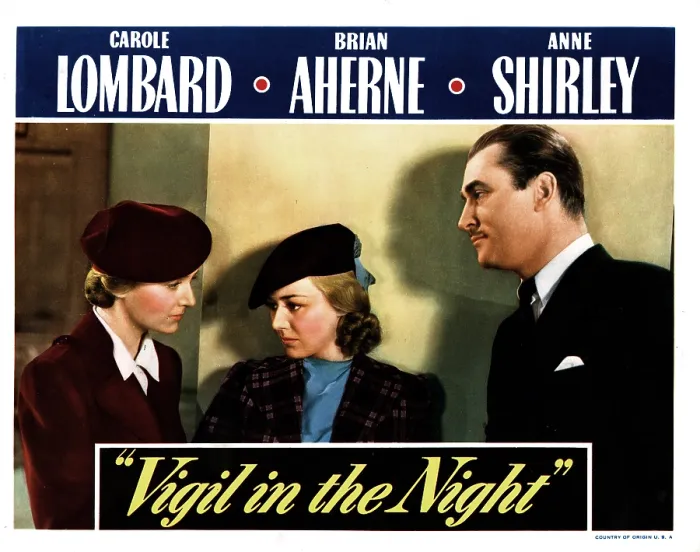 Framed Print : VIGIL IN THE NIGHT, from left, Carole Lombard, Anne Shirley, Brian Aherne, 1940 Framed Print : VIGIL IN THE NIGHT, from left, Carole Lombard, Anne Shirley, Brian Aherne, 1940
