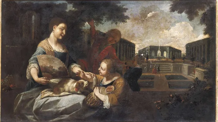 Framed Print : VILADOMAT i MANALT, Antoni (1678-1755). Family Scene. 1st half 18th c. Oil on canvas. Private Collection. AISA / Everett Collection**US SALES ONLY**