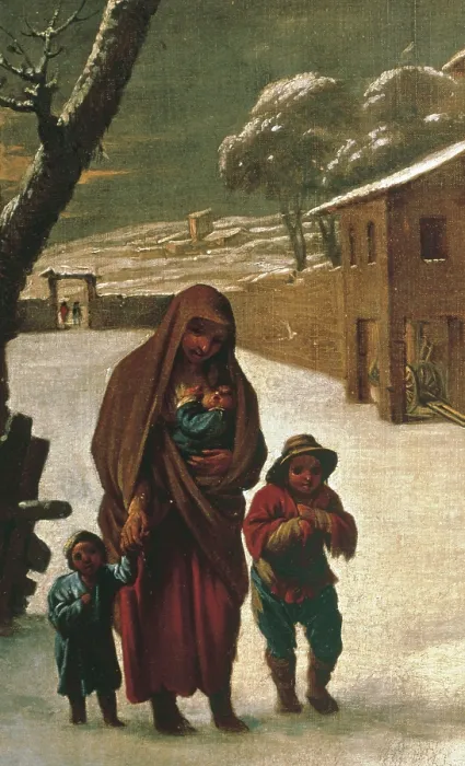 Framed Print : VILADOMAT i MANALTAntoni (1678-1755). The Winter. Left detail. Baroque art. Oil on canvas. SPAIN. Barcelona. National Art Museum of Catalonia Framed Print : VILADOMAT i MANALTAntoni (1678-1755). The Winter. Left detail. Baroque art. Oil on canvas. SPAIN. Barcelona. National Art Museum of Catalonia