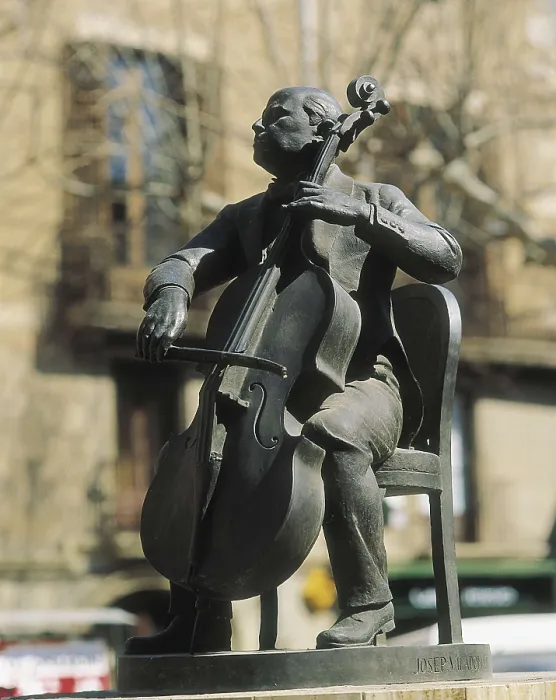 Framed Print : VILADOMAT, Josep (1899-1989). Monument to Pau Casals. 1982. SPAIN. El Vendrell. Sculpture on bronze. AISA / Everett Collection - Image has fine art copyright