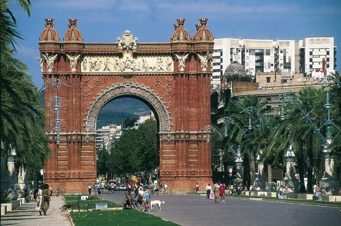 Framed Print : VILASECA I CASANOVAS, Josep (1848-1910). Triumphal Arch. 1888. SPAIN. CATALONIA. Barcelona. Triumphal arch. Architecture. - J