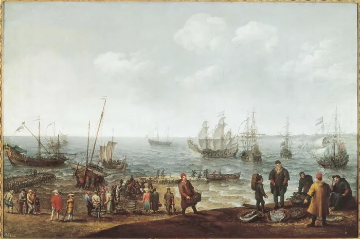 Framed Print : VILLAERTS, Adam (1577-1664). Seascape. 1621. Flemish art. Oil on canvas. SPAIN. Madrid. Prado Museum. AISA / Everett Collection**US SALES ONLY**