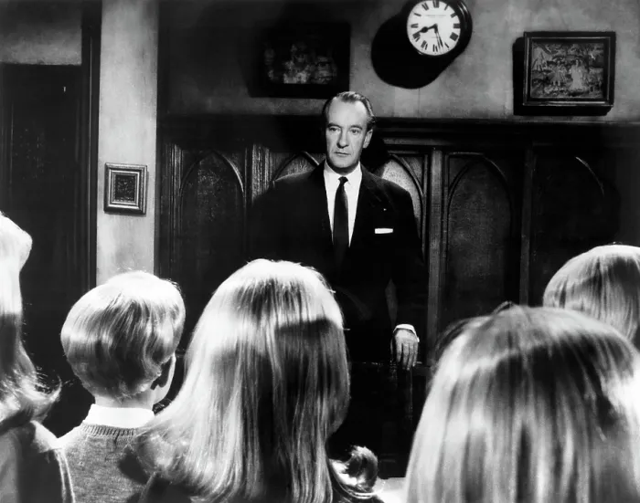 Framed Print : VILLAGE OF THE DAMNED, George Sanders, 1960 Framed Print : VILLAGE OF THE DAMNED, George Sanders, 1960