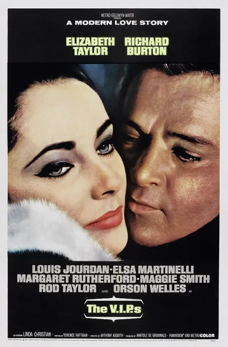 Framed Print : THE V.I.P.S, US poster, Elizabeth Taylor, Richard Burton, 1963 Framed Print : THE V.I.P.S, US poster, Elizabeth Taylor, Richard Burton, 1963