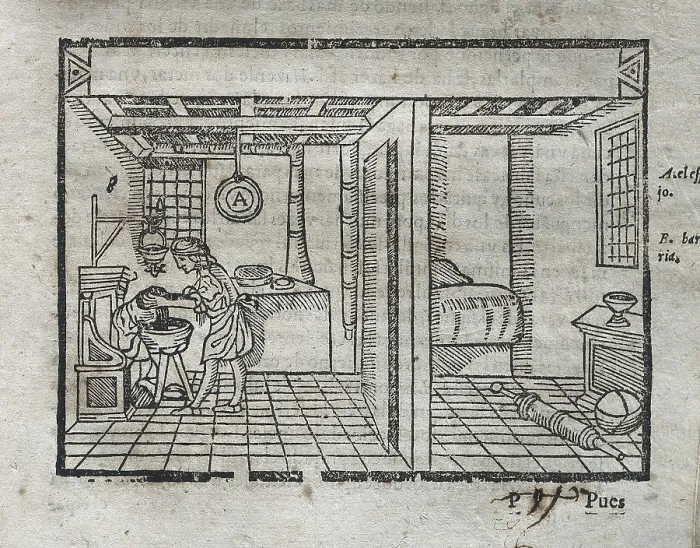 Framed Print : VITRUVIUS, Marcus Vitrubius Pollio (1th century BC). 'De Architectura' (The Ten Books of Architecture), translated into Spanish by Miguel de Urrea