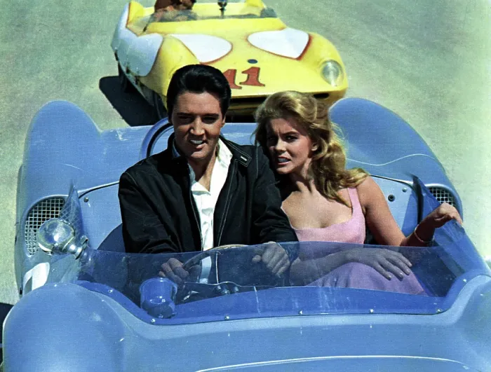 Framed Print : VIVA LAS VEGAS, Elvis Presley, Ann-Margret, 1964, in racing car