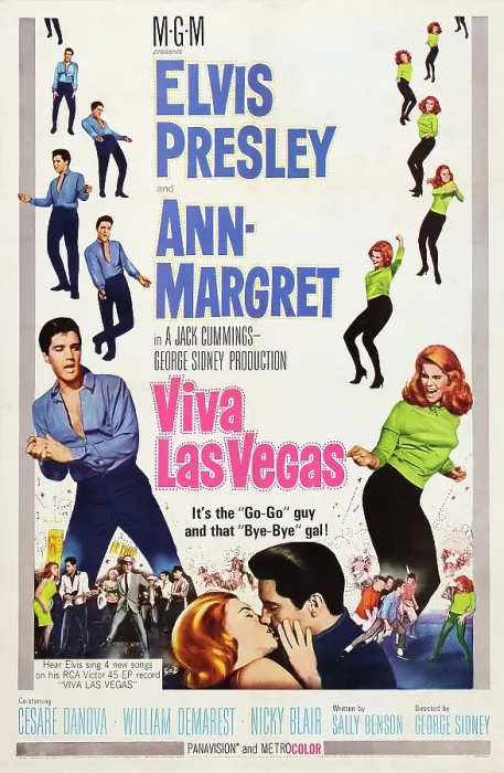 Framed Print : VIVA LAS VEGAS, US poster art, from left, Elvis Presley, Ann-Margret, 1964