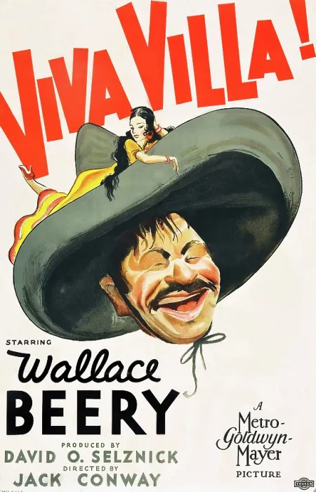 Framed Print : VIVA VILLA!, Wallace Beery on poster art, 1934 Framed Print : VIVA VILLA!, Wallace Beery on poster art, 1934