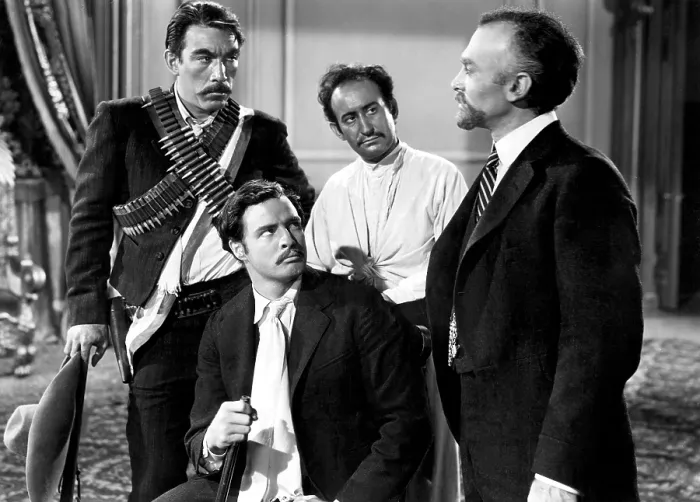 Framed Print : VIVA ZAPATA!, Anthony Quinn, Marlon Brando, Lou Gilbert, Harold Gordon, 1952. TM & Copyright 20th Century Fox Film Corp. All rights reserved