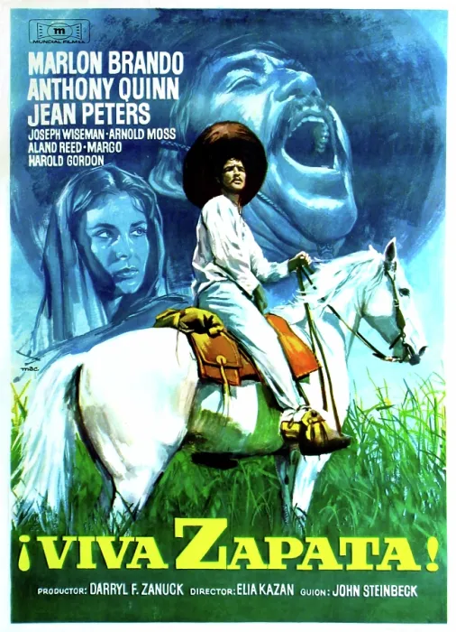 Framed Print : VIVA ZAPATA!, Jean Peters, Marlon Brando, Anthony Quinn, (Spanish poster art), 1952. TM and Copyright 20th Century Fox Film Corp. All rights reserved, Courtesy: Everett Collection Framed Print : VIVA ZAPATA!, Jean Peters, Marlon Brando, Anthony Quinn, (Spanish poster art), 1952. TM and Copyright 20th Century Fox Film Corp. All rights reserved, Courtesy: Everett Collection