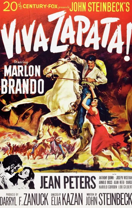 Framed Print : VIVA ZAPATA!, Marlon Brando, Jean Peters, 1952, TM and Copyright (c)20th Century Fox Film Corp. All rights reserved