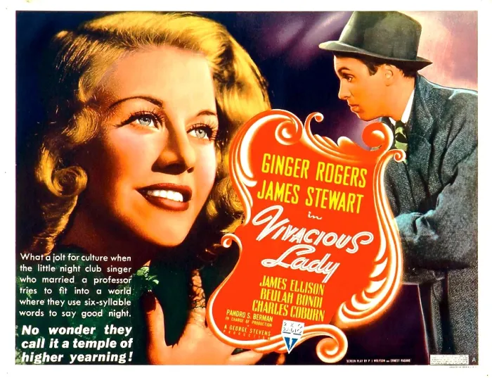 Framed Print : VIVACIOUS LADY, from left: Ginger Rogers, James Stewart, 1938