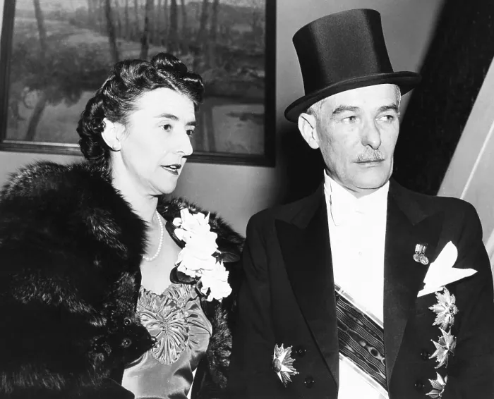 Framed Print : Vladimir Hurban, Czech minister to US, attending the annual White House diplomatic reception. Dec. 15, 1939. Europe was at war and Hurban's nation annexed into Nazi Germany