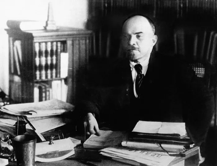 Framed Print : Vladimir Lenin, at his desk between 1920 to 1922. He was the head of the government of Revolutionary Russia from 1917 until his death in 1924. (CSU_2015_11_1691) Framed Print : Vladimir Lenin, at his desk between 1920 to 1922. He was the head of the government of Revolutionary Russia from 1917 until his death in 1924. (CSU_2015_11_1691)