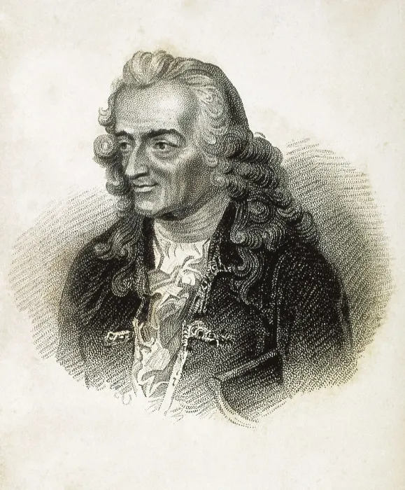 Framed Print : VOLTAIRE, Franois-Marie Arouet, also known as (1694-1778). Engraving. AISA / Everett Collection**US SALES ONLY** Framed Print : VOLTAIRE, Franois-Marie Arouet, also known as (1694-1778). Engraving. AISA / Everett Collection**US SALES ONLY**
