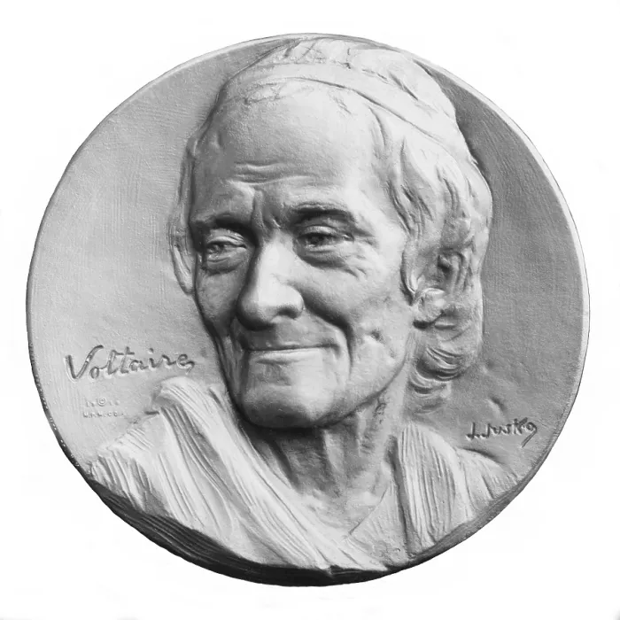 Framed Print : Voltaire, the pseudonym of Franois-Marie Arouet (1694-1778), used wit and imagination to address the important issues of 18th century European intellectual life