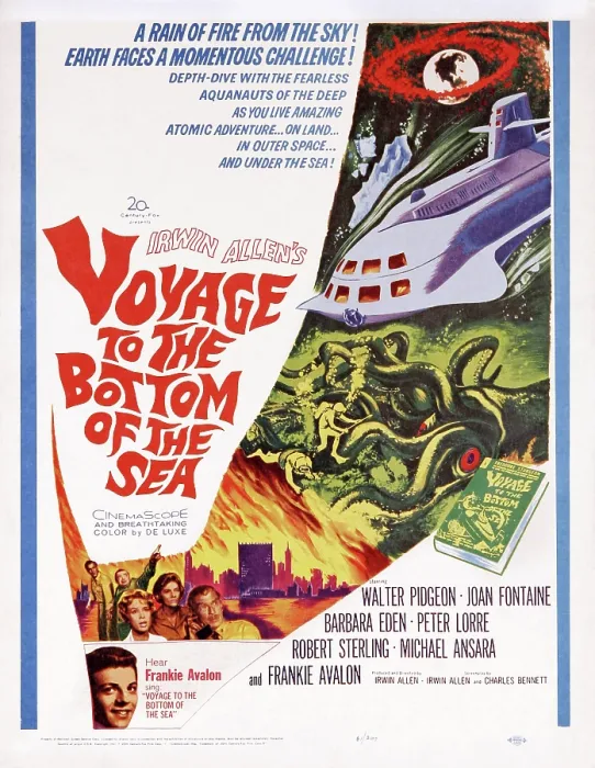 Framed Print : VOYAGE TO THE BOTTOM OF THE SEA, Frankie Avalon, (bottom left), 1961. TM and Copyright 20th Century Fox Film Corp. All rights reserved. Courtesy: Everett Collection