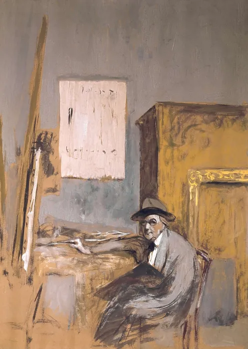Framed Print : VUILLARD, Edouard (1868-1940). Forain in his Studio. 1926. Symbolism. Les Nabis. Drawing. FRANCE. Reims. Fine Arts Museum. AISA / Everett Collection - Image has fine art copyright Framed Print : VUILLARD, Edouard (1868-1940). Forain in his Studio. 1926. Symbolism. Les Nabis. Drawing. FRANCE. Reims. Fine Arts Museum. AISA / Everett Collection - Image has fine art copyright