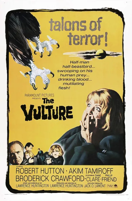 Framed Print : THE VULTURE, US poster, Diane Clare (right), 1967