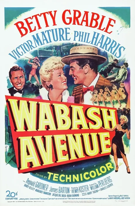 Framed Print : WABASH AVENUE, US poster art, from left: Phil Harris, Betty Grable, Victor Mature, 1950. TM & Copyright 20th Century Fox Film Corp. All rights reserved / courtesy Everett Collection Framed Print : WABASH AVENUE, US poster art, from left: Phil Harris, Betty Grable, Victor Mature, 1950. TM & Copyright 20th Century Fox Film Corp. All rights reserved / courtesy Everett Collection