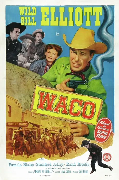 Framed Print : WACO, US poster art, from top left: Paul Fierro, I. Stanford Jolley, Rand Brooks, Pamela Blake, Bill Elliott, 1952 Framed Print : WACO, US poster art, from top left: Paul Fierro, I. Stanford Jolley, Rand Brooks, Pamela Blake, Bill Elliott, 1952