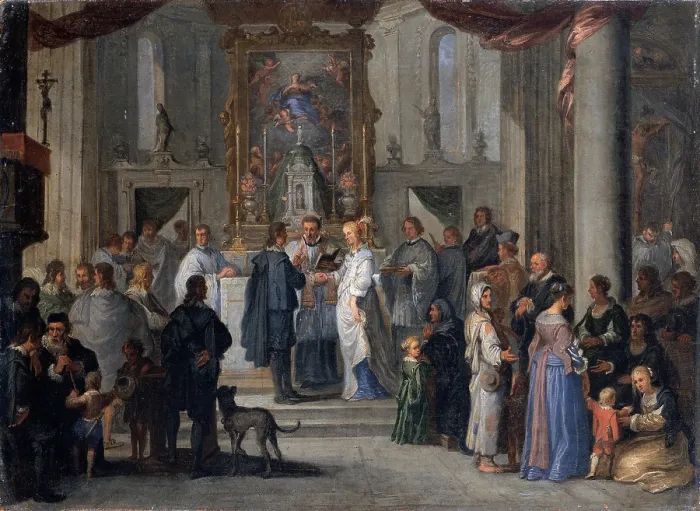 Framed Print : Wael Cornelis de, Marriage, 17th Century, oil on canvas, Italy, Liguria, Genoa, Private collection (620061) Everett CollectionMondadori Portfolio**US SALES ONLY**