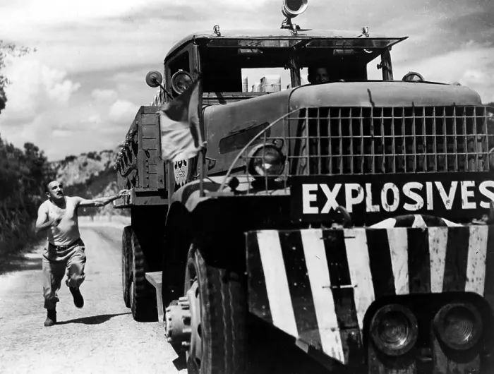 Framed Print : THE WAGES OF FEAR, (aka LE SALAIRE DE LA PEUR), Charles Vanel, Yves Montand, 1953 Framed Print : THE WAGES OF FEAR, (aka LE SALAIRE DE LA PEUR), Charles Vanel, Yves Montand, 1953