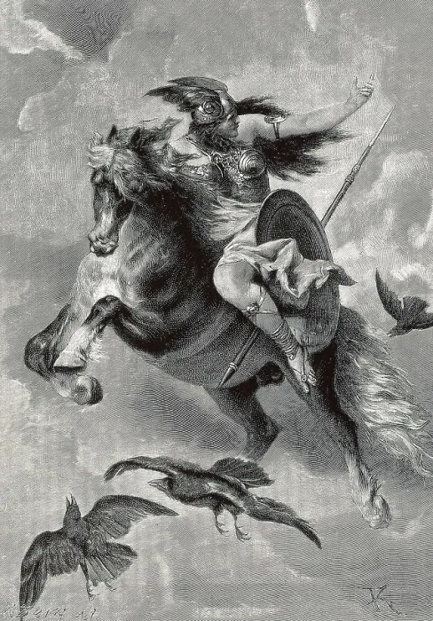 Framed Print : WAGNER, Richard (1813-1883). 'Die Walkre' (The Valkyrie), first day of the four operas 'Der Ring des Nibelungen' (The Ring of the Nibelung)
