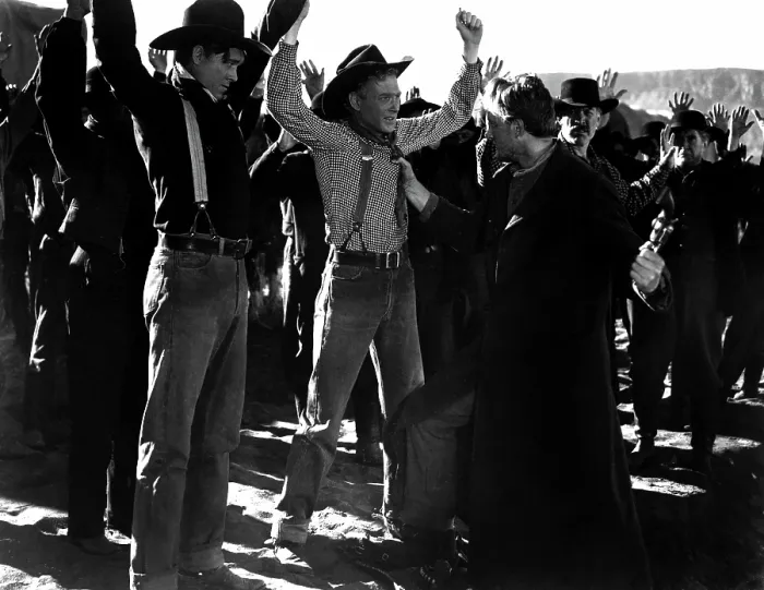 Framed Print : WAGON MASTER, (aka WAGONMASTER), foreground from left: Ben Johnson, Harry Carey, Jr. James Arness, Ward Bond, Russell Simpson, 1950 Framed Print : WAGON MASTER, (aka WAGONMASTER), foreground from left: Ben Johnson, Harry Carey, Jr. James Arness, Ward Bond, Russell Simpson, 1950