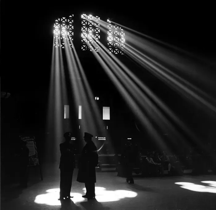Framed Print : The waiting room of Union Station, photograph by Jack Delano, Chicago, Illinois, January, 1943