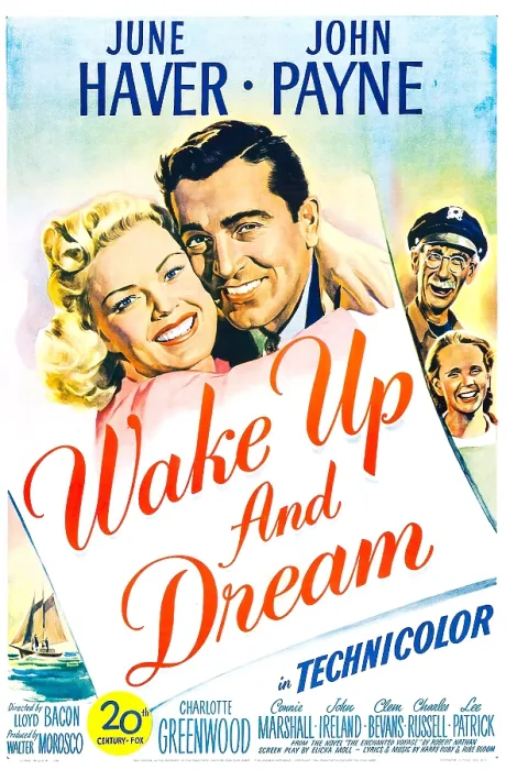Framed Print : WAKE UP AND DREAM, US poster, from left: June Haver, John Payne, Clem Bevans, Connie Marshall, 1946. 20th Century Fox, TM & Copyright / courtesy Everett Collection Framed Print : WAKE UP AND DREAM, US poster, from left: June Haver, John Payne, Clem Bevans, Connie Marshall, 1946. 20th Century Fox, TM & Copyright / courtesy Everett Collection