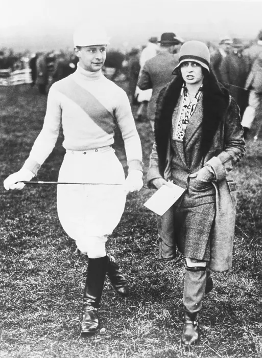 Framed Print : Waldorf Astor and his sister Phyllis Astor, at the Oxford University. They were at the Point to Point Steeplechase Races at Somerton, England, March 1928. (CSU_2015_7_428)