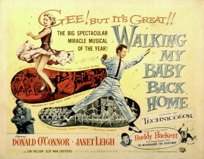 Framed Print : WALKING MY BABY BACK HOME, Janet Leigh, Donald O'Connor, 1953 Framed Print : WALKING MY BABY BACK HOME, Janet Leigh, Donald O'Connor, 1953