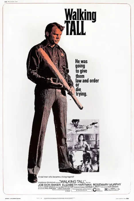 Framed Print : WALKING TALL, US poster art, Joe Don Baker, 1973