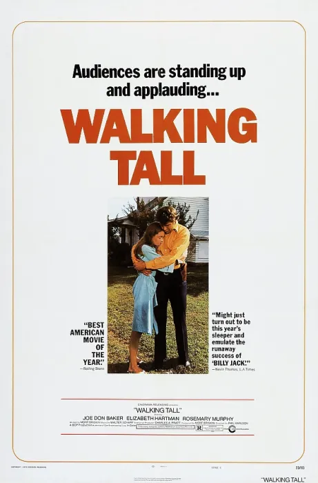 Framed Print : WALKING TALL, US poster art, from left: Elizabeth Hartman, Joe Don Baker, 1973