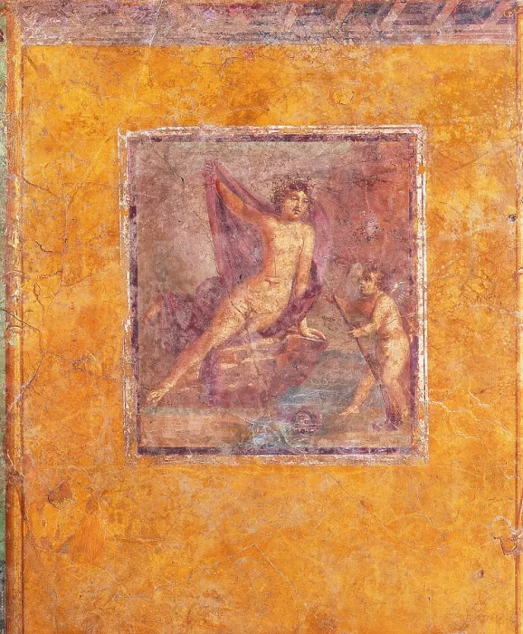 Framed Print : Wall with Narcissus, by unknown artist, 62-79, 1st Century A.D. ripped fresco, 230 x 200 cm - Italy, Campania, Naples, National Archaeological Museum, Room LXVIII, inv. 9701 Framed Print : Wall with Narcissus, by unknown artist, 62-79, 1st Century A.D. ripped fresco, 230 x 200 cm - Italy, Campania, Naples, National Archaeological Museum, Room LXVIII, inv. 9701