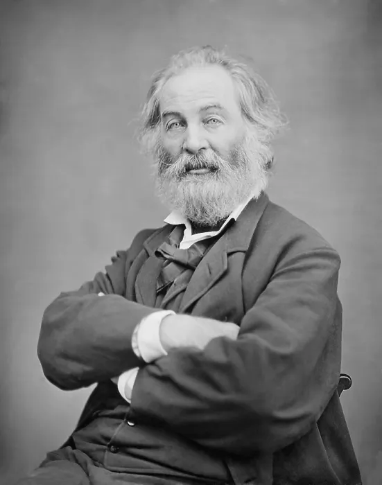 Framed Print : Walt Whitman, American 19th century poet in a portrait by Mathew Brady. His work was influenced by two literary movements, transcendentalism, and realism Framed Print : Walt Whitman, American 19th century poet in a portrait by Mathew Brady. His work was influenced by two literary movements, transcendentalism, and realism