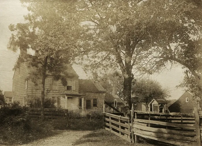 Framed Print : Walt Whitman birthplace on Amityville Road (State Route 110), West Hills, Long Island, New York (BSLOC_2018_4_42)