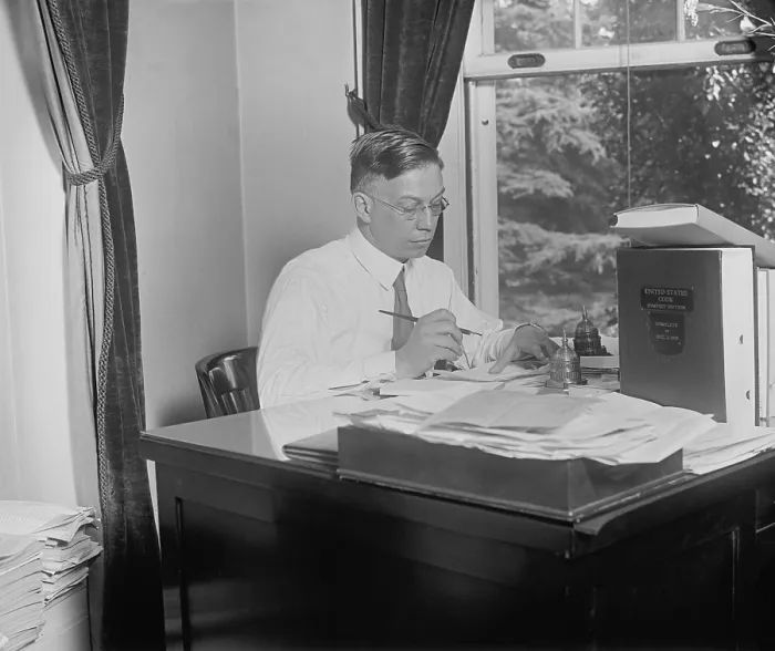 Framed Print : Walter H. Newton, Secretary to President Herbert Hoover. In the early 20th century, the President's Secretary performed as his Chief of Staff