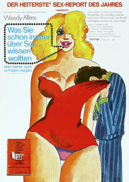 Framed Print : EVERYTHING YOU ALWAYS WANTED TO KNOW ABOUT SEX BUT WERE AFRAID TO ASK, (aka ALLES WAS SIE SCHON IMMER UBER SEX WISSEN WOLLTEN ABER BISHER NICHT ZU FRAGEN WAGTEN), German poster