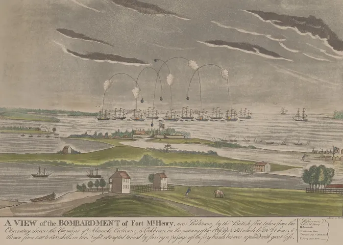 Framed Print : War of 1812. Bombardment of Fort McHenry, by the British fleet, on the morning of the Sept. 13, 1814 Framed Print : War of 1812. Bombardment of Fort McHenry, by the British fleet, on the morning of the Sept. 13, 1814