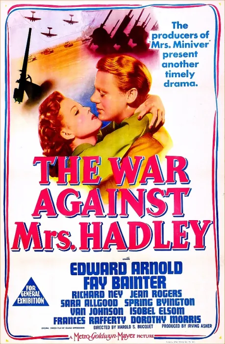Framed Print : THE WAR AGAINST MRS. HADLEY, US poster, from left: Fay Bainter, Richard Ney, 1943