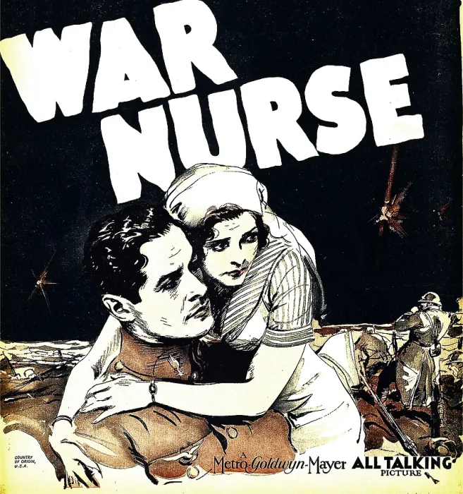 Framed Print : WAR NURSE, from left: Robert Montgomery, Anita Page on window card, 1930