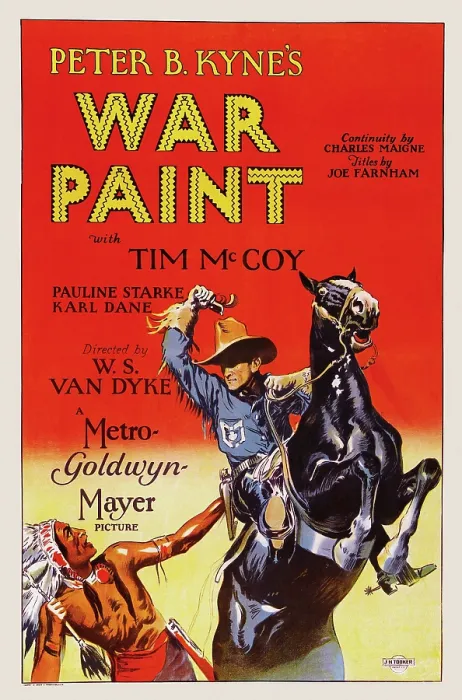 Framed Print : WAR PAINT, US poster, Tim McCoy (right), 1926 Framed Print : WAR PAINT, US poster, Tim McCoy (right), 1926