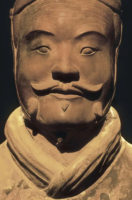 Framed Print : Warriors of Xi'an. 221 -206 BC; Terracotta Army. 221-206 BC. Chinese art. Qin period. Terra-cotta. CHINA. Lintong. Lishan. Mausoleum of Qin Shi Huangdi