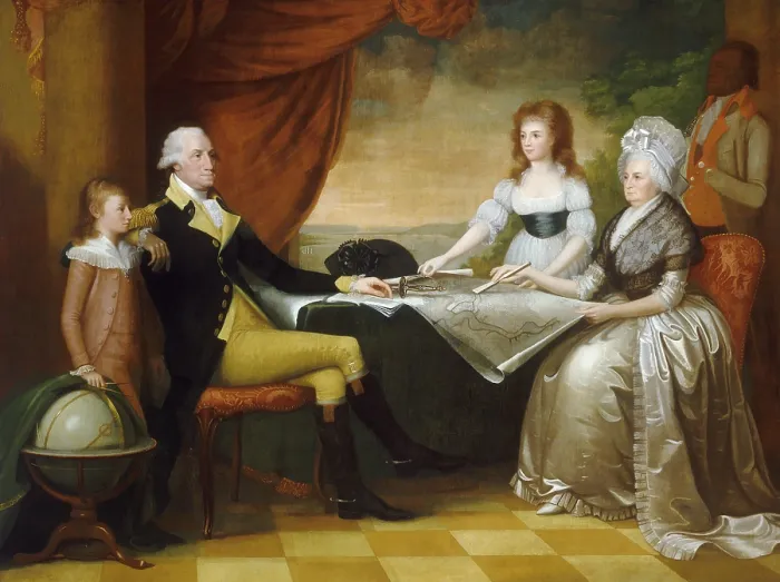Framed Print : The Washington Family, by Edward Savage, c.1789-96, American painting, oil on canvas