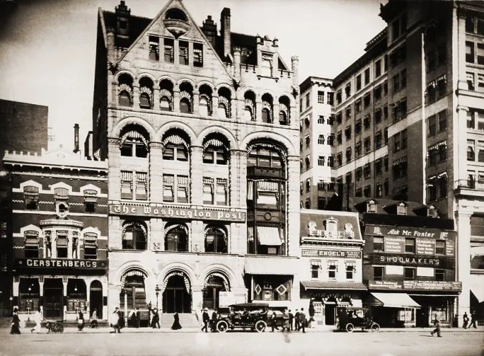 Framed Print : The Washington Post Building in Washington, D.C. Ca. 1910 Framed Print : The Washington Post Building in Washington, D.C. Ca. 1910
