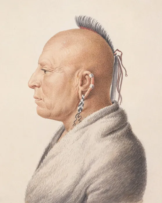 Framed Print : The watercolor painting is based on a drawing that Saint-Mmin made with a physionotrace, a device that mechanically reproduced an outline of a sitter's profile Framed Print : The watercolor painting is based on a drawing that Saint-Mmin made with a physionotrace, a device that mechanically reproduced an outline of a sitter's profile